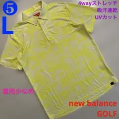 ニューバランスゴルフ　メンズ　4way ストレッチ　カモフラ　半袖ポロシャツ　Lのサムネイル
