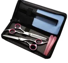 ヘアカットハサミ すきバサミ 6点セット 収納ケース付き