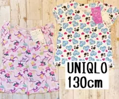 新品　UNIQLO ユニクロ　バービー　ポップ　半袖　Tシャツ　2枚　130
