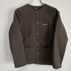 mont-bell モンベル クリマプラスニットカーディガン ノーカラー