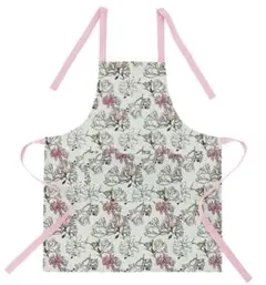 花柄コットンエプロン