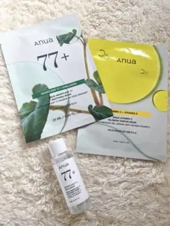 Anua(アヌア)　化粧水サンプル、パック2種類