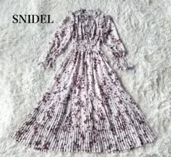 2025年最新】SNIDEl プリントプリーツワンピース 00の人気アイテム