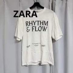 ZARA デザインタグ　テキストTシャツのサムネイル