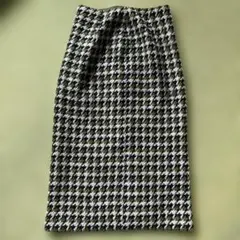 ミラオーウェン★千鳥ひざ丈タイトスカート