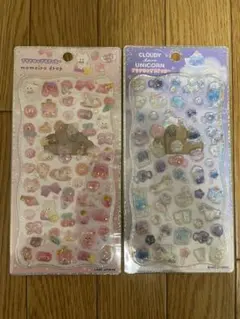 カミオジャパン プチドロップステッカー 2種セット ユニコーン