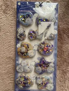 Pom Pom shimaenaga スパンコールパーティー シマエナガ シール