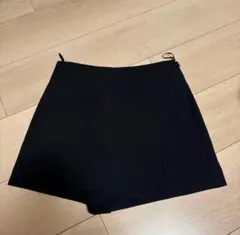 ZARA アシンメトリースコート　XS ブラック