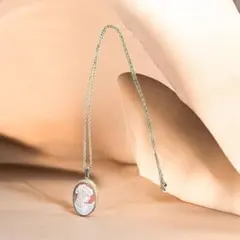 Bucherer カメオペンダントウオッチ 稼働品 シルバーヴィンテージ