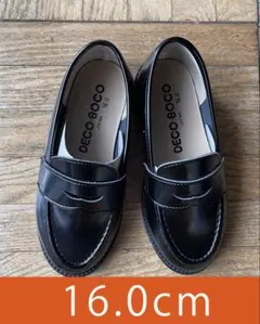 DECO BOCO ブラックローファー 16.0cm