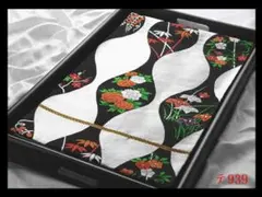 【テ939】西陣美品　振袖可　立涌草花紋　シルバー色　正絹六通高級美術袋帯のサムネイル