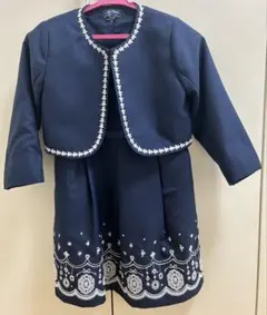 ネイビー ジャケット付きドレス 130cm