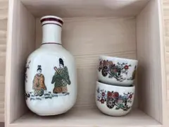 九谷焼 秋峰作 秋峯作 茶道具揃 共箱 短冊箱 茶碗 水指 杓立 建水 蓋置