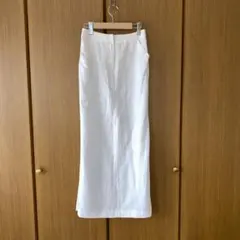 【LANVIN】 白のロングタイトスカートのサムネイル