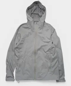 ユニクロ　ブロックテックパーカ　L　グレー　灰色　メンズ　防水　雨　防風