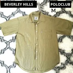 Beverly Hills Polo Club M 半袖シャツ オリーブグリーンのサムネイル