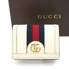 ✨新品未使用✨　GUCCI ミニ財布　シェリーライン　GGマーモント　折り財布