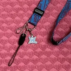 嵐 王冠チャーム付 untitled ネックストラップ ARASHI 青 大野智