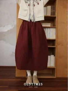 3色展開 暖かい ロングスカート きれいめコーデ 着痩せ効果 無地＆シンプル