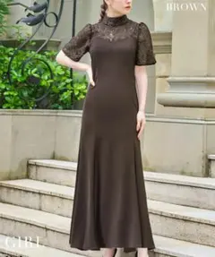 新品】3wayレースボレロ&マーメイドキャミドレス　GIRL ブラウン S