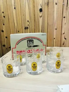 昭和レトロ　サントリーウイスキー角瓶 50周年記念 グラス 6個セット