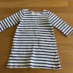 無印良品　ボーダー　ワンピース　110cm