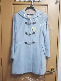 ダッフルコート 水色