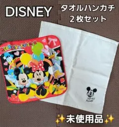 ディズニー　タオルハンカチ２枚セット　新品未使用品　DISNEY