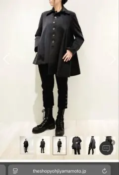 19SS YOHJI YAMAMOTOL24花柄プリント ロングジャケット - メルカリ
