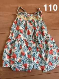 ワンピース　キャミソール　スイカ　すいか　夏