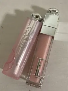 新品2点ディオールアディクトリップマキシマイザー リップグロウバーム001ピンク