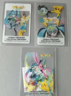 新品　ポケモン 初音ミク ポケミクライブ ららぽーと 特典 クリアカード 3/5