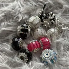 装飾ビーズセット カスタムボールペン 冠 キラキラビーズ