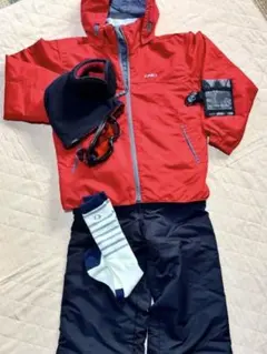 IGNIO 赤 スキーウェアセット (子ども用)