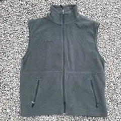 00s Columbia コロンビア フリースベスト チャコール 古着