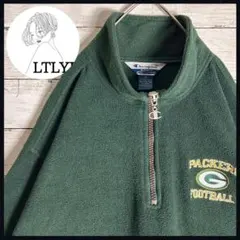 希少✨️ NFL チャンピオン パッカーズ プルオーバーフリースジャケット 緑