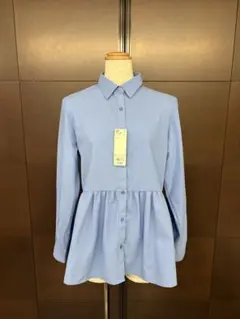 タグ付き新品未使用　gu ぺプラムブラウス　サイズL