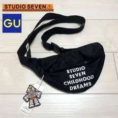 【新品未使用】スタジオセブン×GU 鞄 ボディバッグ ウエストバッグ ブラック