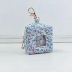 ☆____arj____様専用☆GPSケース ベージュくまちゃん / 合皮ブルー