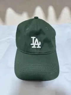 【未使用級】韓国MLB キャップ LA ドジャース ダークグリーン　ユニセックス