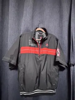 le coq sportif ゴルフ用半袖シャツ L 黒/赤