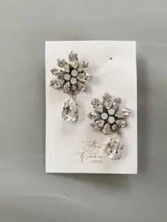 ブライダル　ピアス　スワロフスキー　ウエディング