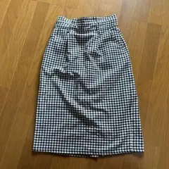 ギンガムチェック タイトスカート