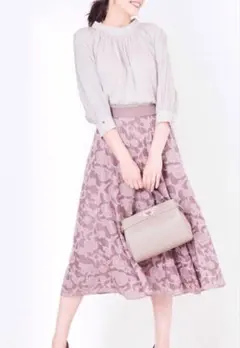 【美人百花掲載】 anySiS カットジャガードリバーシブルスカートＳ