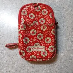 Cath Kidston 花柄ポーチ 赤