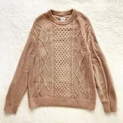 GAP ケーブルニット セーター ベージュのサムネイル