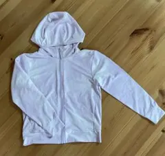 ユニクロ　AIRism キッズ　UVカットパーカー　サイズ130 薄紫