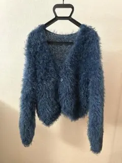 【nugu】カラフルシャギーカーディガン