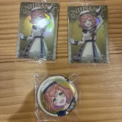 にじさんじ 本間ひまわり カード 缶バッジ 3点セット