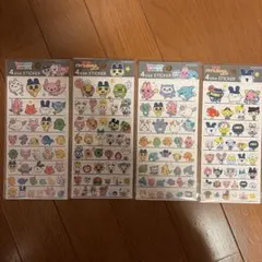 たまごっち 4サイズステッカー4枚セット　コンプリート品